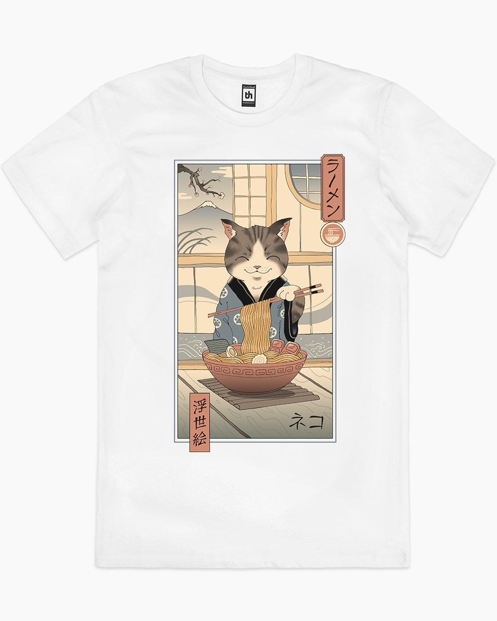 Neko Ramen Ukiyo-e T-Shirt