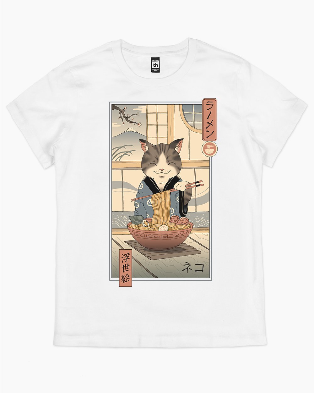 Neko Ramen Ukiyo-e T-Shirt