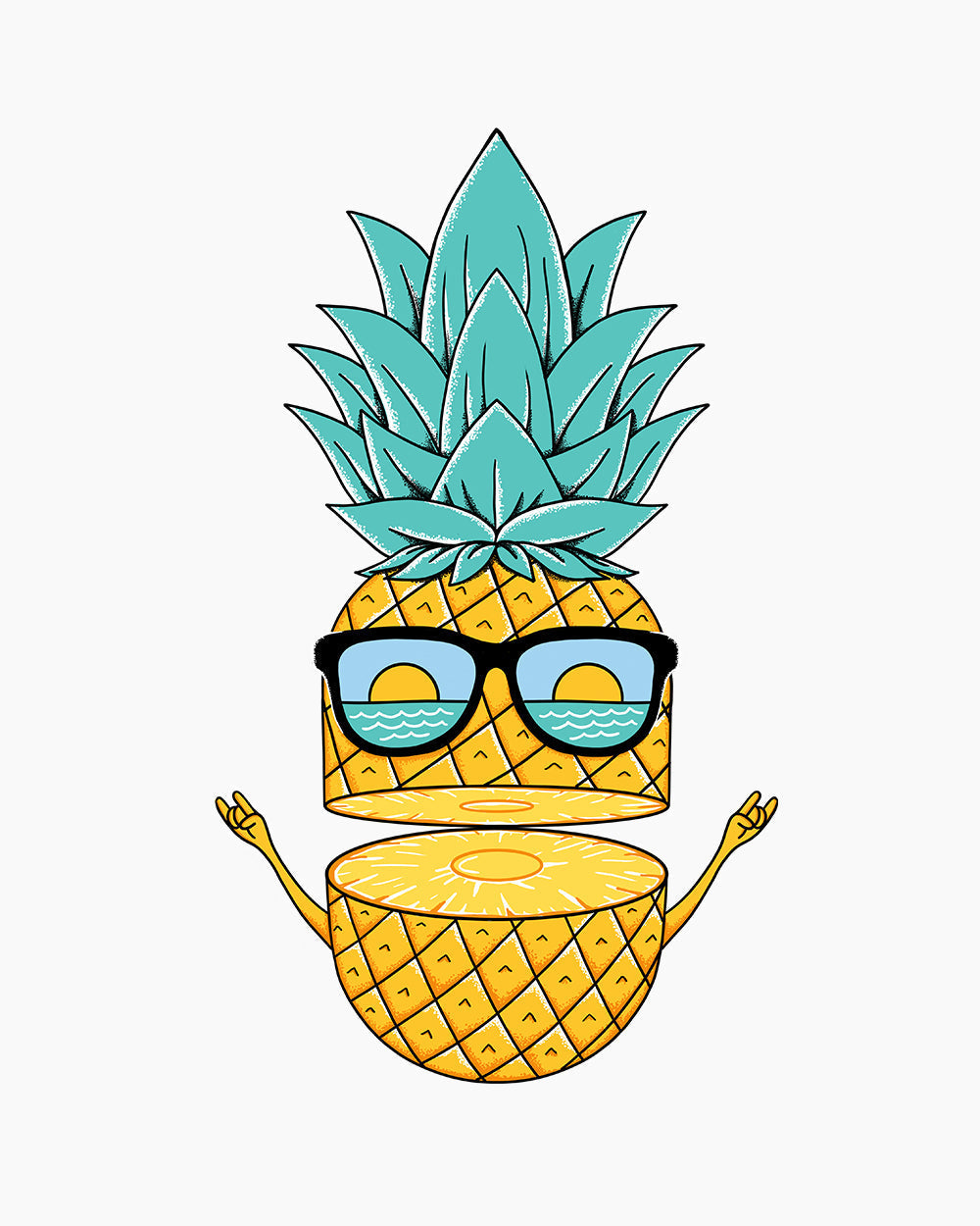 Pineapple Sunglasses Kids T-Shirt