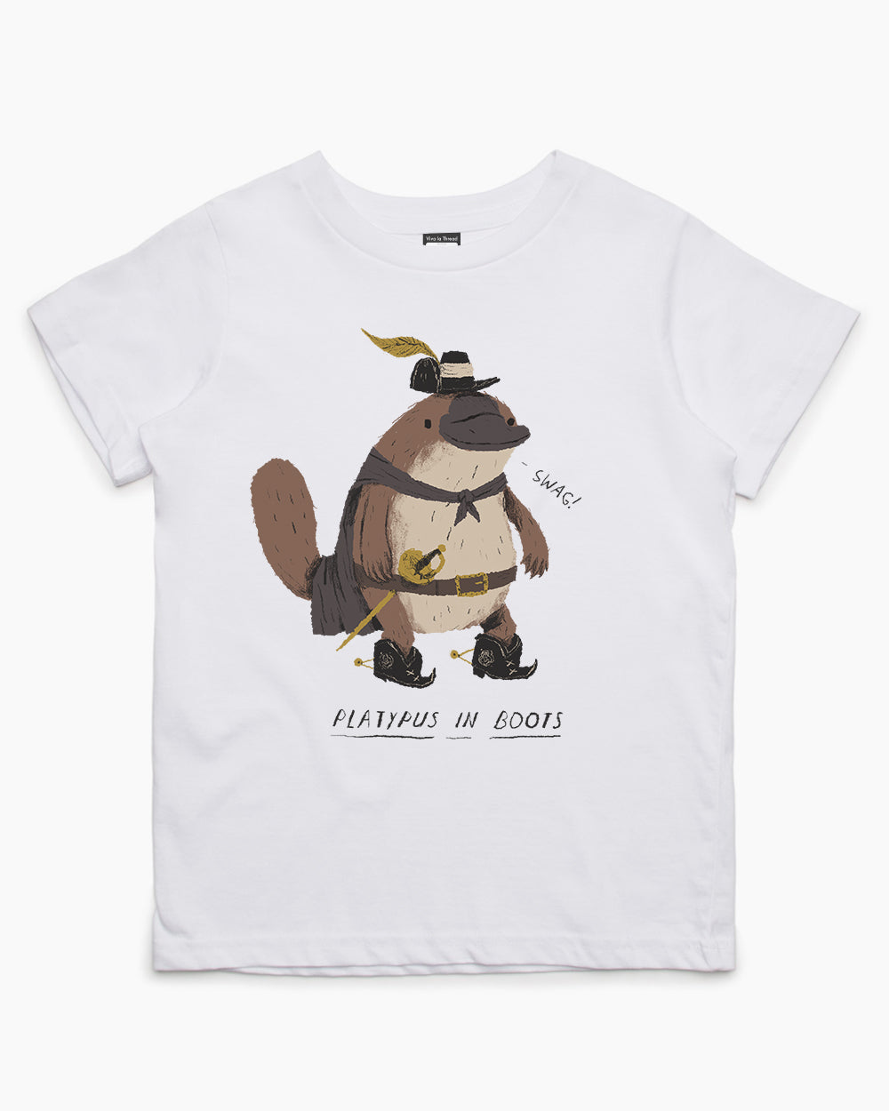 Platypus in Boots Kids T-Shirt