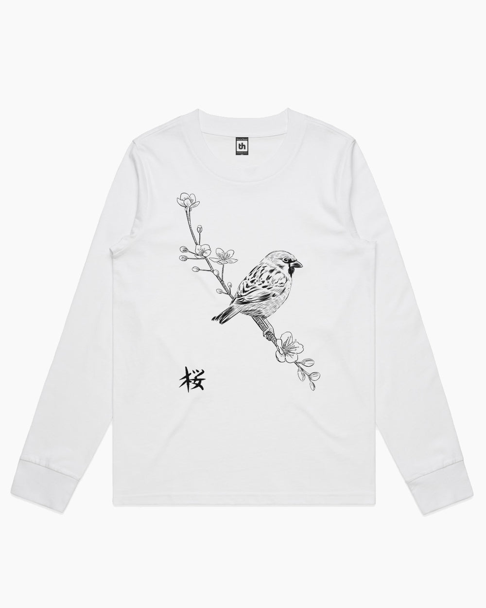 Sparrow on Cherry Long Sleeve