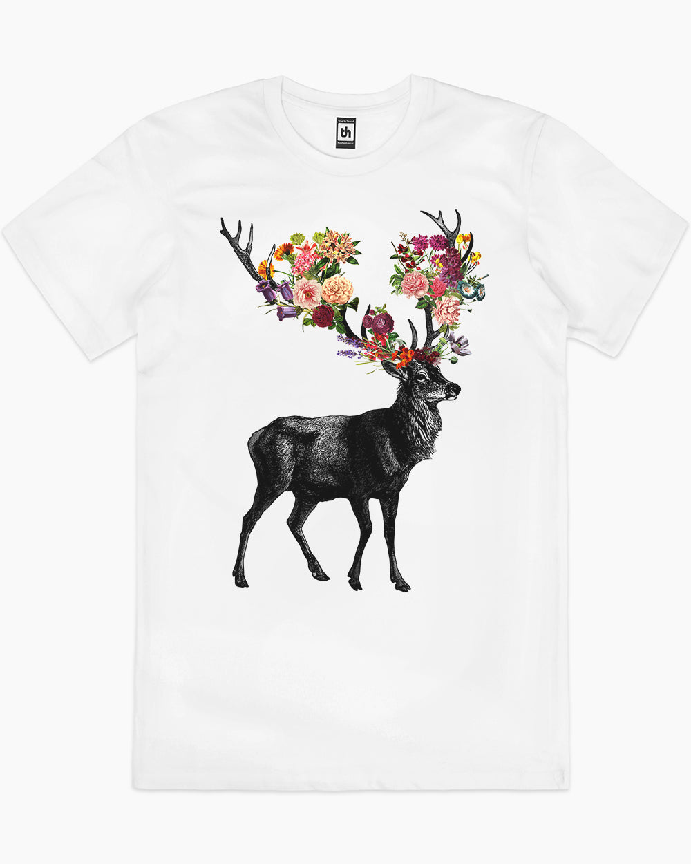 Spring Itself Deer Floral T-Shirt