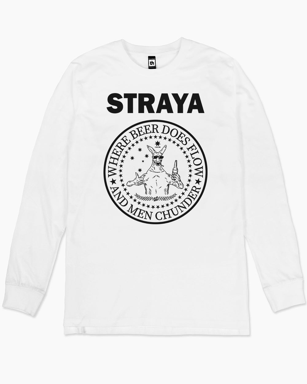 Straya - Where Beer Does Flow & Men Chunder Long Sleeve