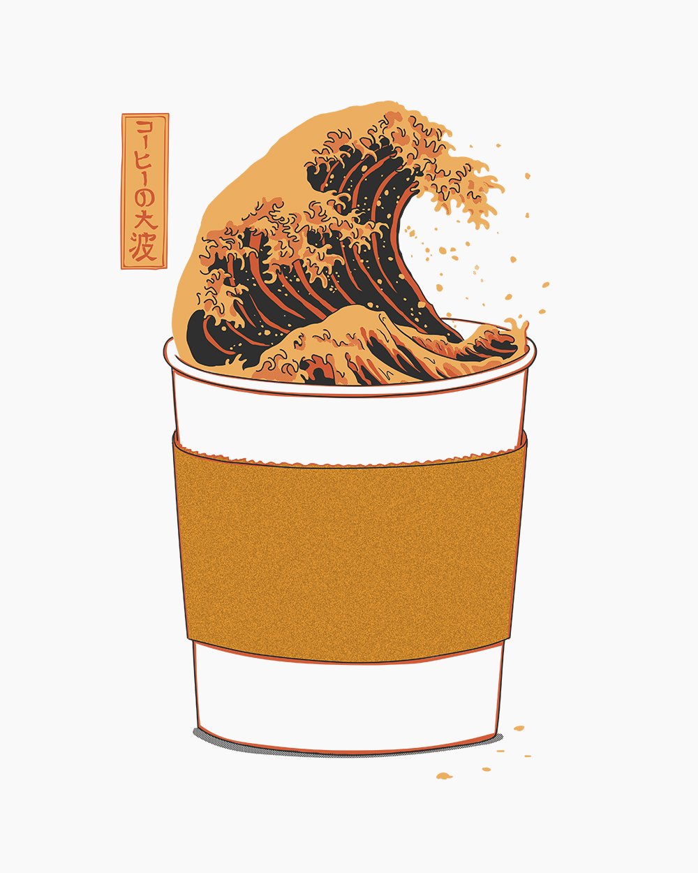 The Great Wave of Caffeine T-Shirt